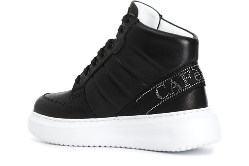 GINNICA MID IN PELLE CON NASTRO LOGATO