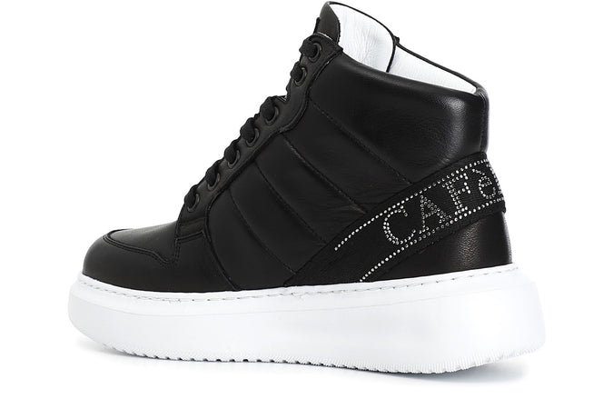 GINNICA MID IN PELLE CON NASTRO LOGATO