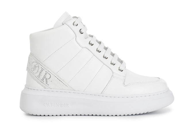 GINNICA MID IN PELLE CON NASTRO LOGATO