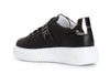 SNEAKERS IN PELLE CON NASTRO LOGATO