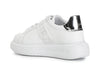 SNEAKERS IN PELLE CON NASTRO LOGATO