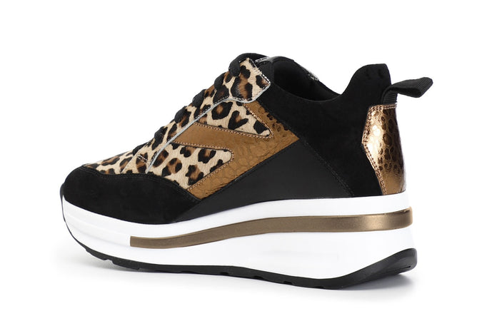 SNEAKER IN PELLE PATCHWORK