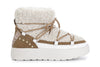 TRONCHETTO ALLACCIATO IN SHEARLING SINTETICO