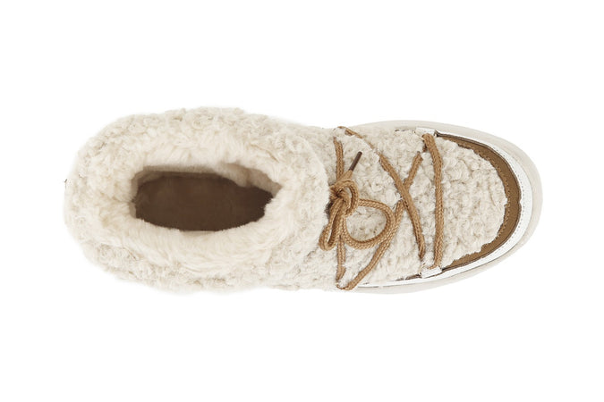 TRONCHETTO ALLACCIATO IN SHEARLING SINTETICO