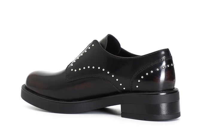 DERBY IN SIMILPELLE SPAZZOLATA CON ELASTICO