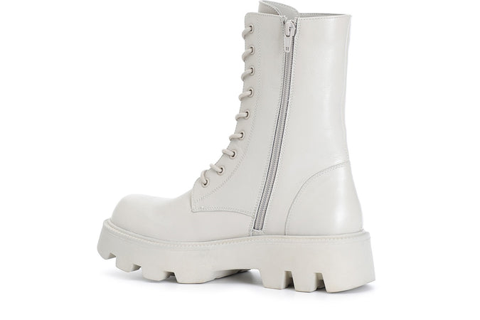 TRONCHETTO ALLACCIATO IN PELLE