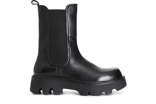 TRONCHETTO IN PELLE CON ELASTICO