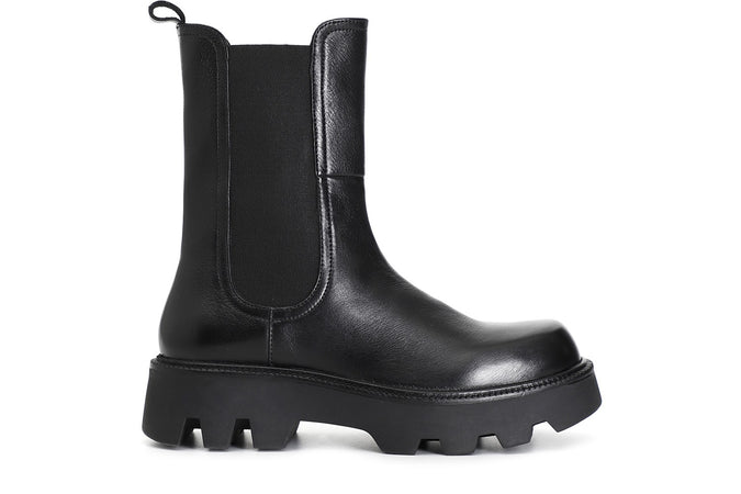 TRONCHETTO IN PELLE CON ELASTICO