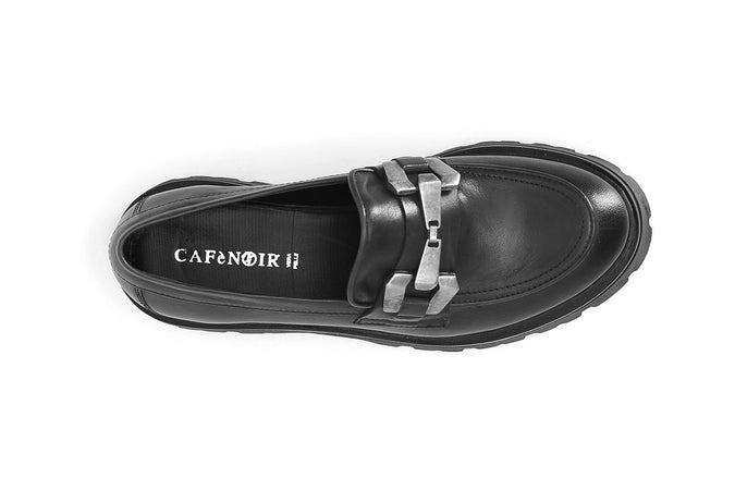 MOCASSINO IN PELLE CON MORSETTO