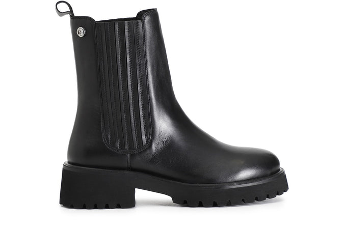 TRONCHETTO IN PELLE CON ELASTICO