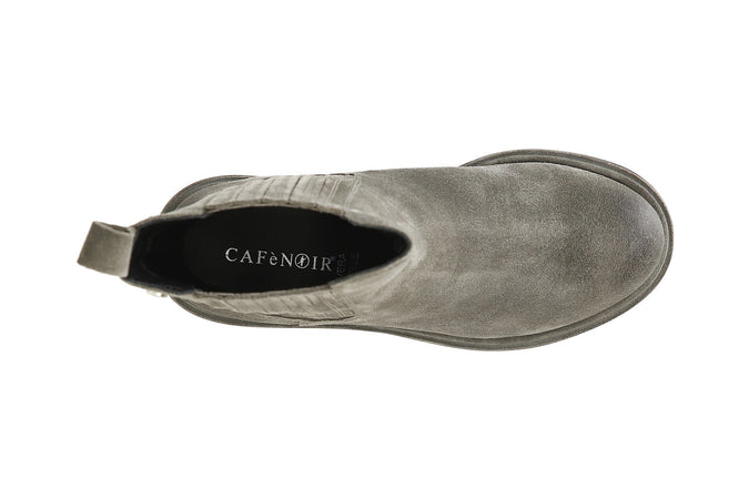 TRONCHETTO IN PELLE SCAMOSCIATA CON ELASTICO