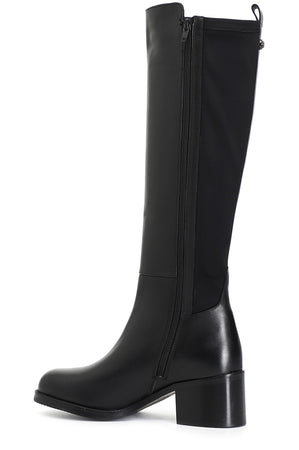 STIVALE IN PELLE E STRETCH