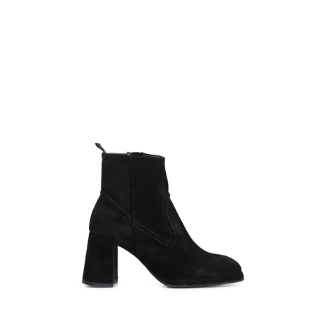 TRONCHETTO IN PELLE SCAMOSCIATA CON CUCITURA ORNAMENTALE