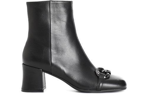 TRONCHETTO IN NAPPA CON MORSETTO