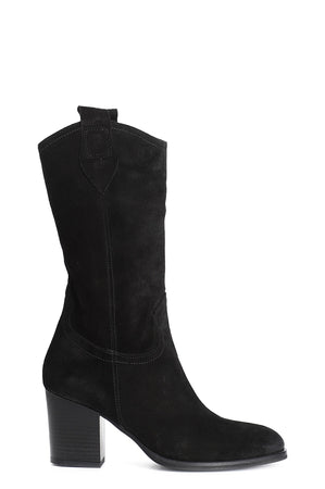 STIVALE 3/4 IN PELLE SCAMOSCIATA