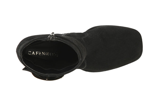 TRONCHETTO IN PELLE SCAMOSCIATA CON FIBBIA