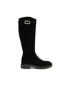 Nero Giardini stivali donna in pelle scamosciata nero I514715D100