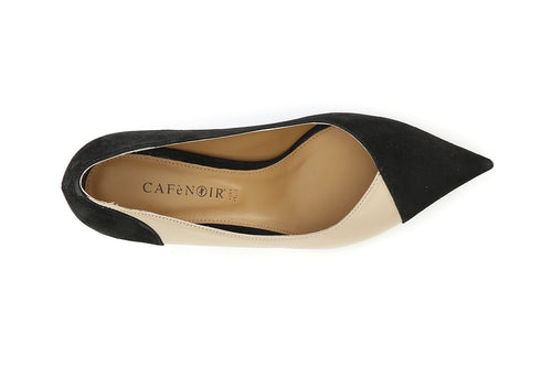 DECOLLETE' IN CAMOSCIO E NAPPA ASIMETRICA