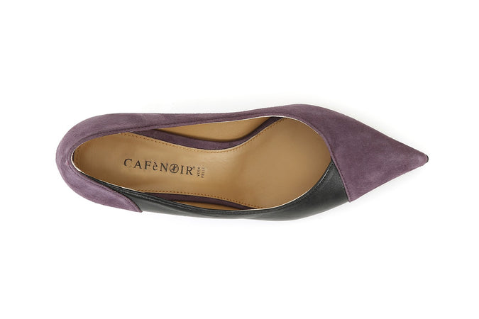 DECOLLETE' IN CAMOSCIO E NAPPA ASIMETRICA