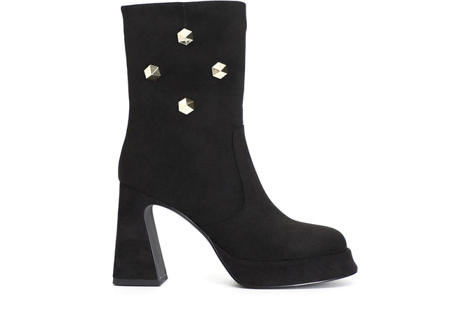 TRONCHETTO IN MICROFIBRA CON MOTIVO QUATTRO ESAGONI