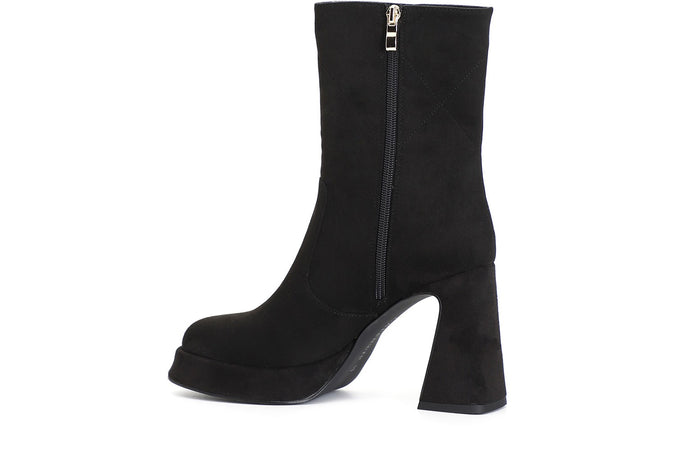 TRONCHETTO IN MICROFIBRA CON MOTIVO QUATTRO ESAGONI