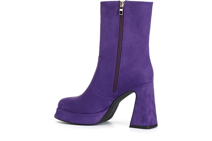 TRONCHETTO IN MICROFIBRA CON MOTIVO QUATTRO ESAGONI