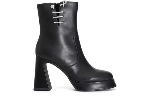 TRONCHETTO IN SIMILPELLE CON LACCIO STRASS