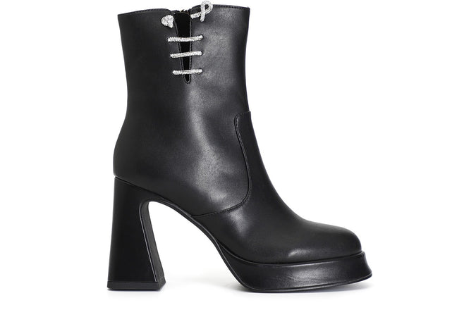 TRONCHETTO IN SIMILPELLE CON LACCIO STRASS
