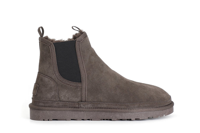 TRONCHETTO IN PELLE SCAMOSCIATA CON ELASTICO