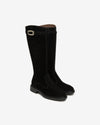 Nero Giardini stivali donna in pelle scamosciata nero I514715D100