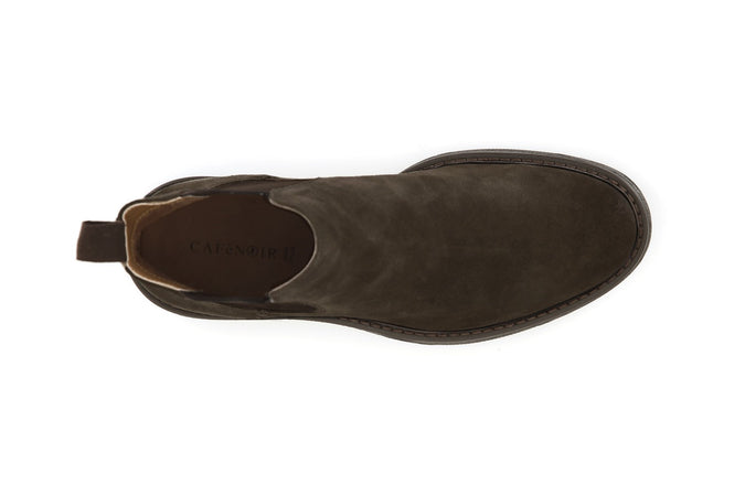 TRONCHETTO IN PELLE SCAMOSCIATA CON ELASTICI