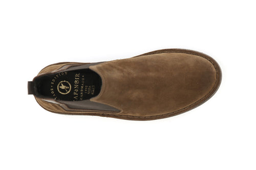 TRONCHETTO IN PELLE SCAMOSCIATA CON ELASTICO