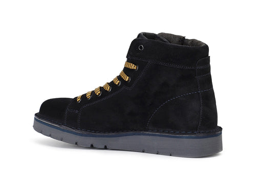 TRONCHETTO IN PELLE SCAMOSCIATA ALLACIATO CON ZIP A DECORO