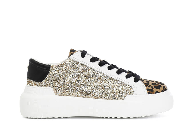 SNEAKERS ALLACCIATA CON GLITTER