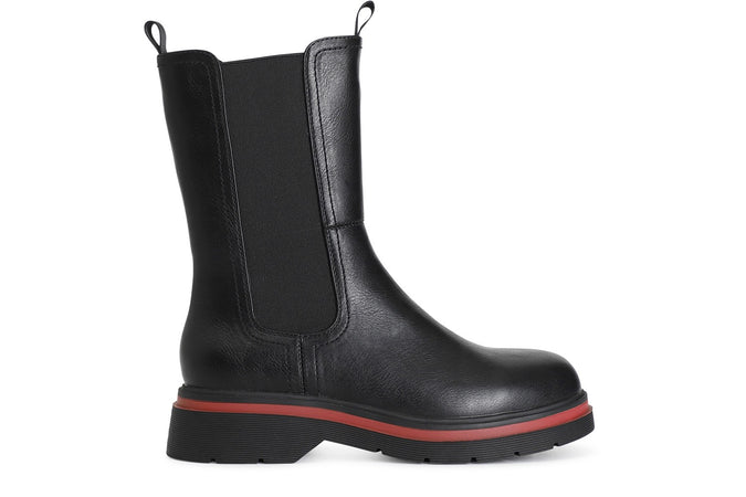 STIVALETTO 3/4 IN SIMILPELLE CON ELASTICO