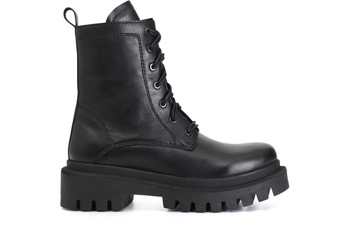 TRONCHETTO IN PELLE ALLACCIATO