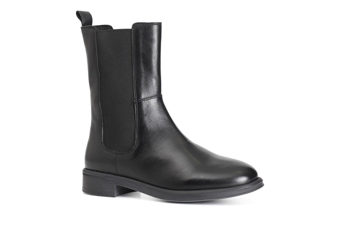 STIVALETTO IN PELLE CON ELASTICI