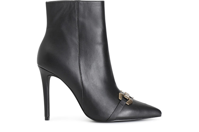 TRONCHETTO IN PELLE CON ACCESSORIO