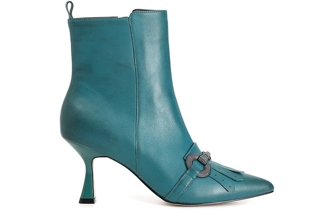 TRONCHETTO IN PELLE CON MORSETTO