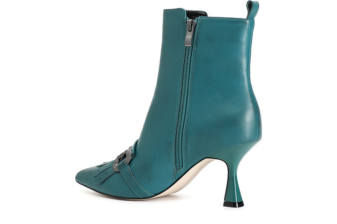 TRONCHETTO IN PELLE CON MORSETTO