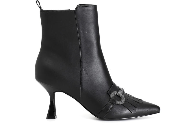 TRONCHETTO IN PELLE CON MORSETTO