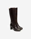 Nero Giardini stivali donna in pelle t.moro I514601D300