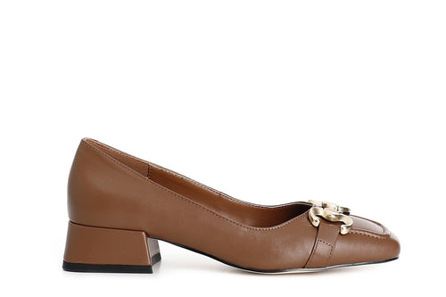 DÉCOLLETÉ IN PELLE CON MORSETTO