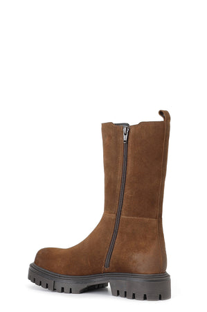 STIVALETTO IN PELLE SCAMOSCIATA CON ELASTICO