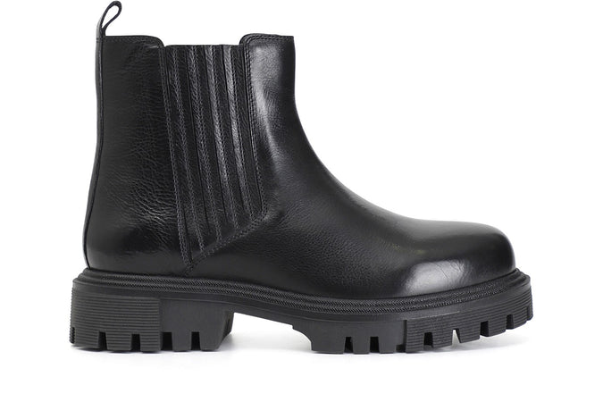 TRONCHETTO IN PELLE CON ELASTICO