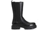 STIVALETTO 3/4 IN PELLE CON ELASTICO
