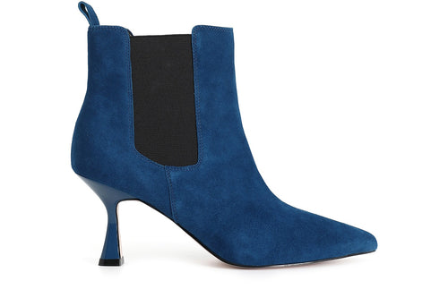 TRONCHETTO IN PELLE SCAMOSCIATA CON ELASTICO