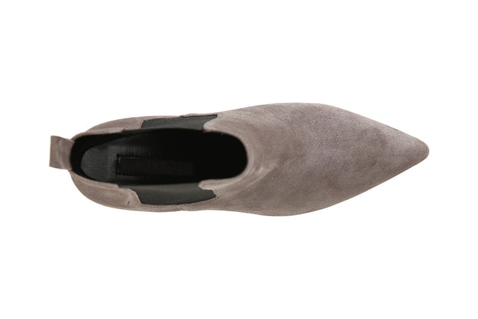 TRONCHETTO IN PELLE SCAMOSCIATA CON ELASTICO