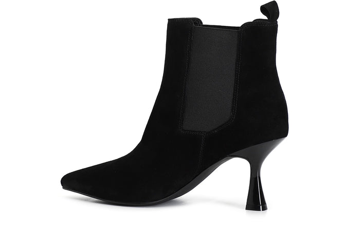 TRONCHETTO IN PELLE SCAMOSCIATA CON ELASTICO