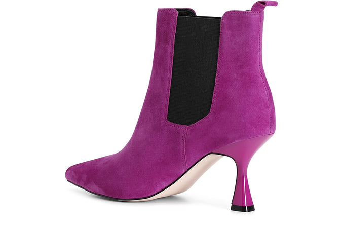 TRONCHETTO IN PELLE SCAMOSCIATA CON ELASTICO